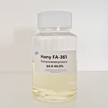 Flauschiger Silikonöllieferant China Hony fa-361 für die textile Finishing